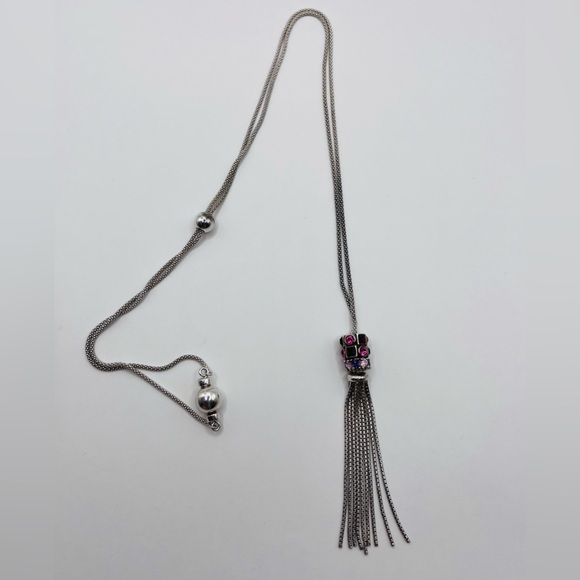 Swarovski Cham Crystal Necklace 925 Sterling Silver - Picture 6 of 6